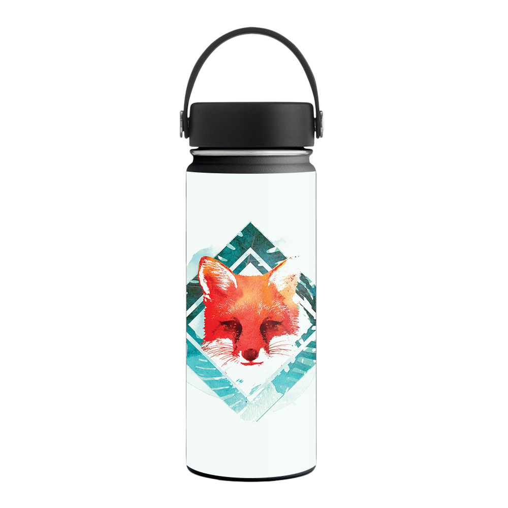 Picture of MightySkins HFWI18-Tropical Fox Skin for Hydro Flask 18 oz Wide Mouth - Tropical Fox