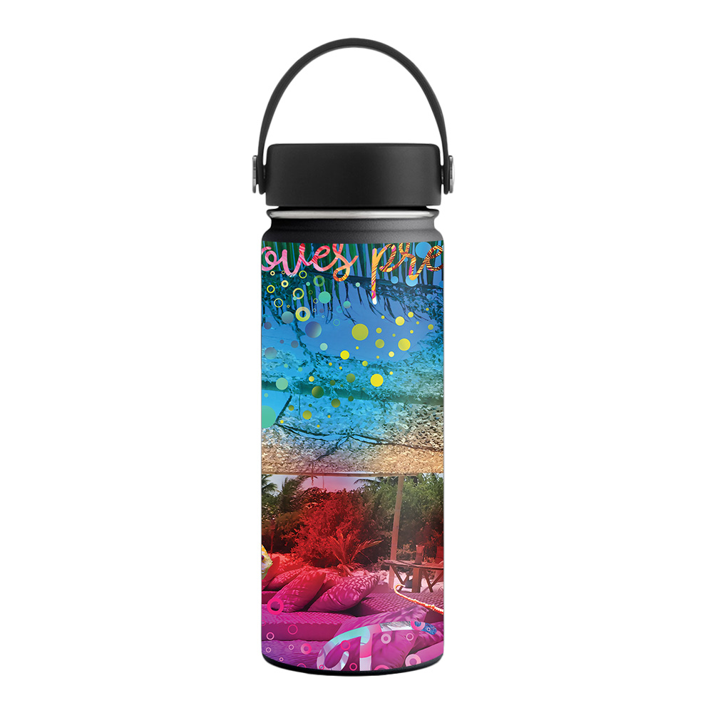 Picture of MightySkins HFWI18-Tropical Resort Skin for Hydro Flask 18 oz Wide Mouth - Tropical Resort