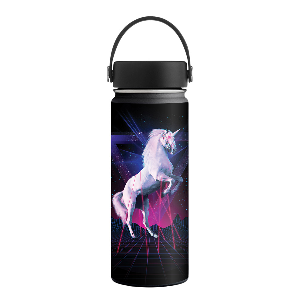 Picture of MightySkins HFWI18-Unicorn Rave Skin for Hydro Flask 18 oz Wide Mouth - Unicorn Rave