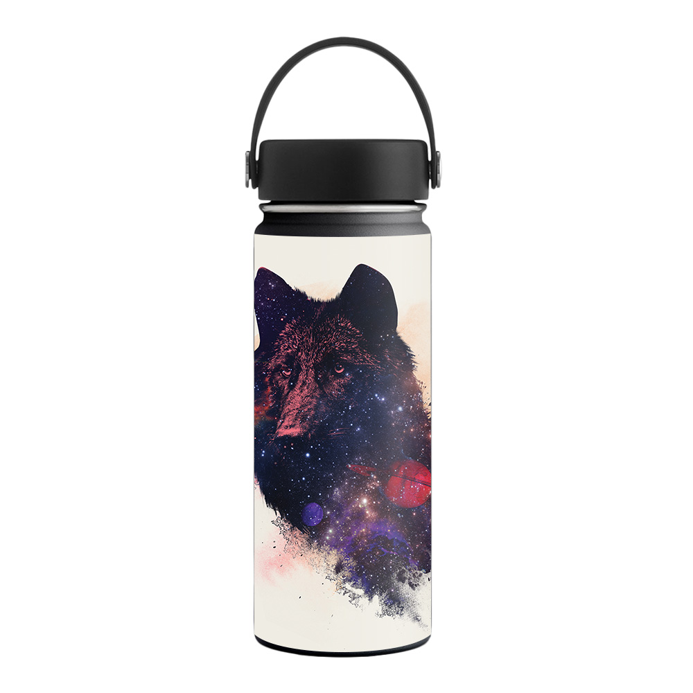 Picture of MightySkins HFWI18-Universal Wolf Skin for Hydro Flask 18 oz Wide Mouth - Universal Wolf