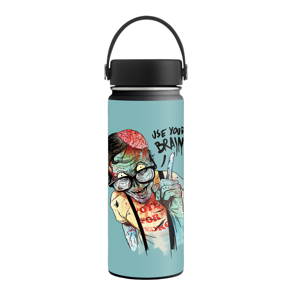 Picture of MightySkins HFWI18-Use Your Brain Skin for Hydro Flask 18 oz Wide Mouth - Use Your Brain