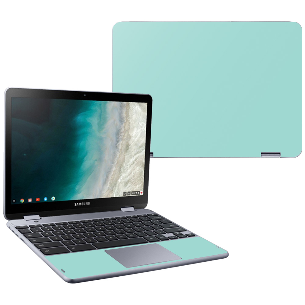 SACHPLLTE-Solid Seafoam Skin for Samsung Chromebook Plus LTE 2018 - Solid Seafoam -  MightySkins