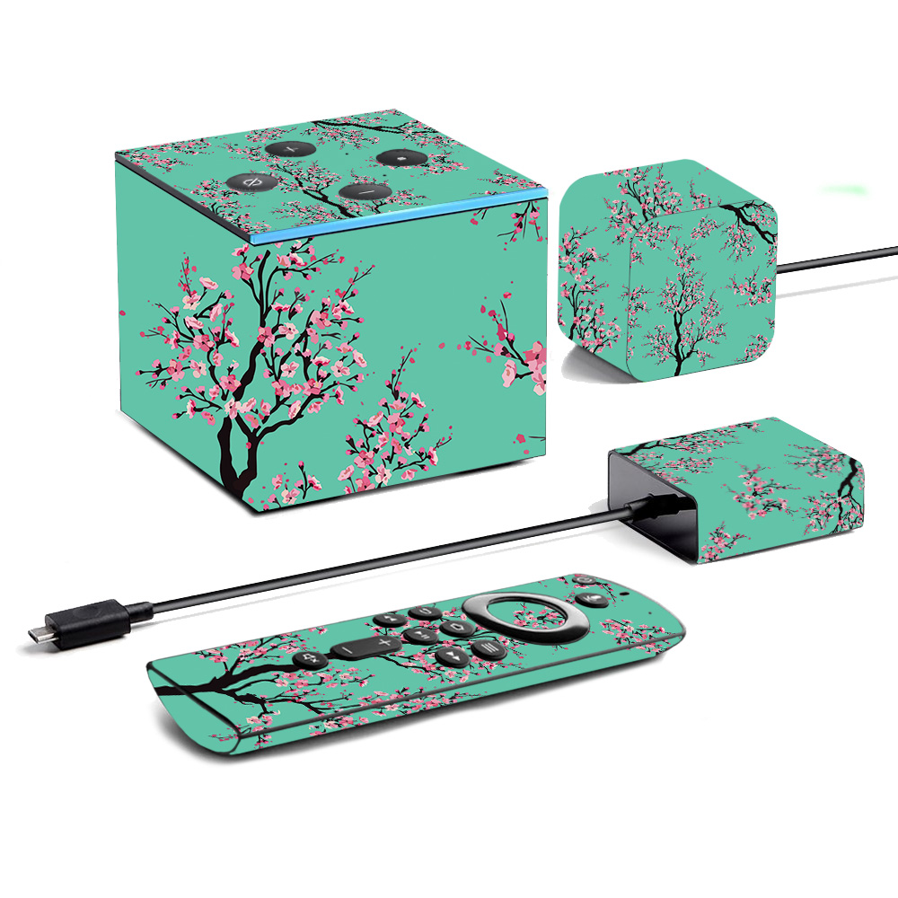 Picture of MightySkins AMFITVCU19-Cherry Blossom Tree Skin for Amazon Fire TV Cube 2019 - Cherry Blossom Tree