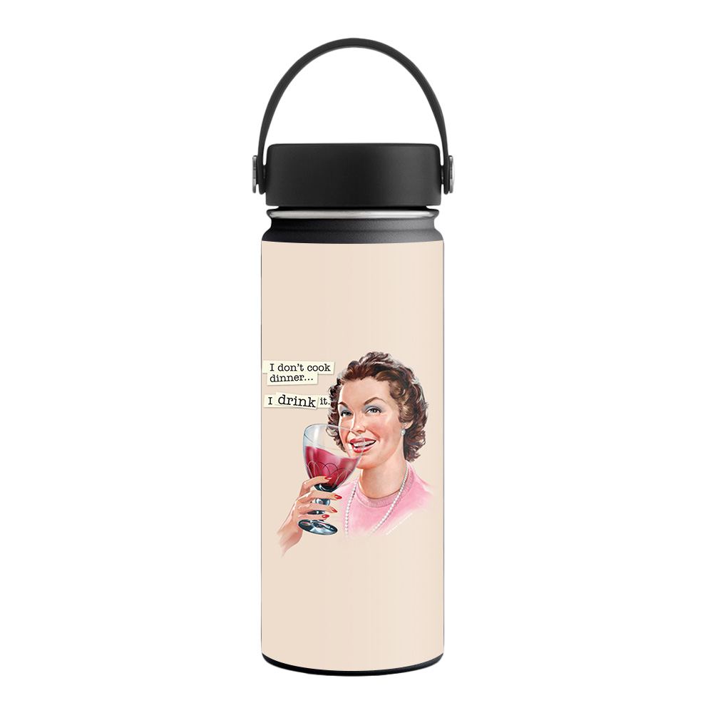 Picture of MightySkins HFWI18-Wine Cook Skin for Hydro Flask 18 oz Wide Mouth - Wine Cook