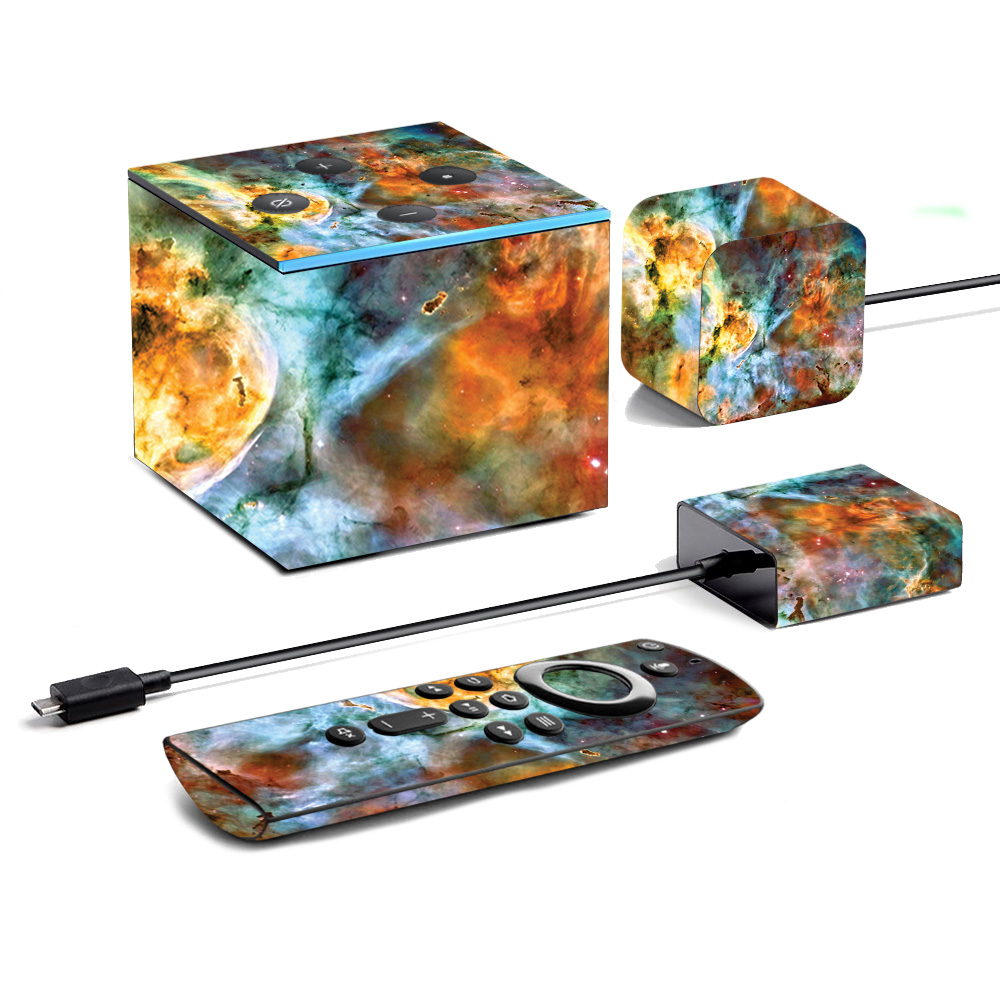 Picture of MightySkins AMFITVCU19-Space Cloud Skin for Amazon Fire TV Cube 2019 - Space Cloud