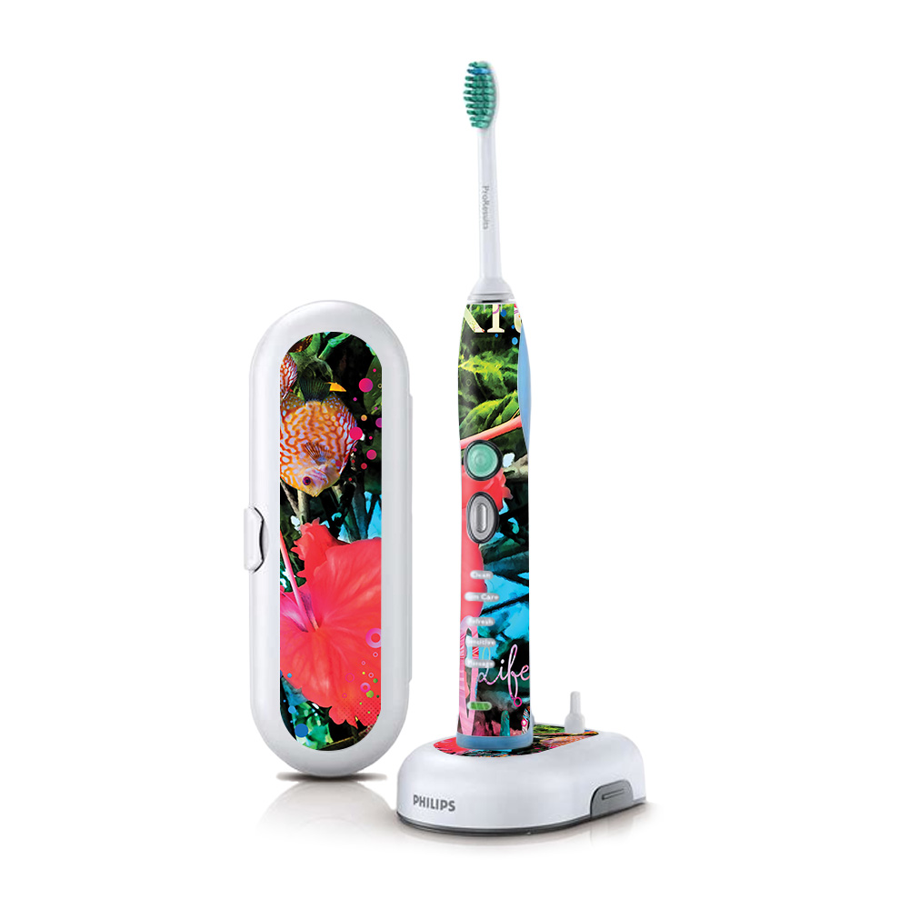 Picture of MightySkins PHSOFX7-Trippy Ocean Skin for Philips Sonicare 7 Series Flexcare Plus Rechargeable - Trippy Ocean