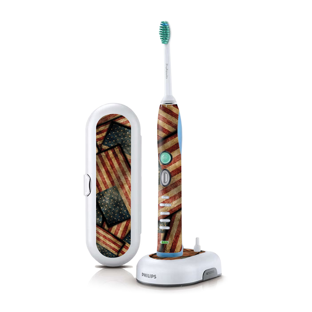 Picture of MightySkins PHSOFX7-Vintage American Skin for Philips Sonicare 7 Series Flexcare Plus Rechargeable - Vintage American