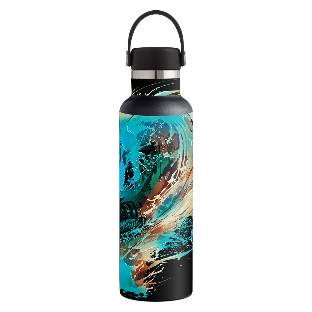 Picture of MightySkins HFST21-Big Wave Skin for Hydro Flask 21 oz Standard Mouth - Big Wave