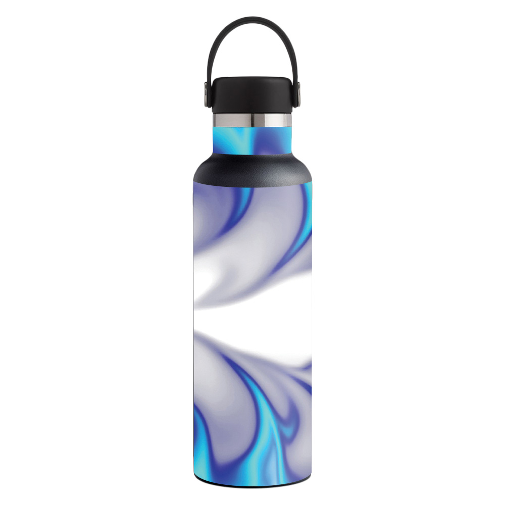 Picture of MightySkins HFST21-Blue Fire Skin for Hydro Flask 21 oz Standard Mouth - Blue Fire