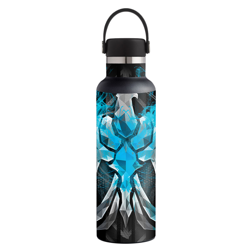 Picture of MightySkins HFST21-Blue Reborn Skin for Hydro Flask 21 oz Standard Mouth - Blue Reborn