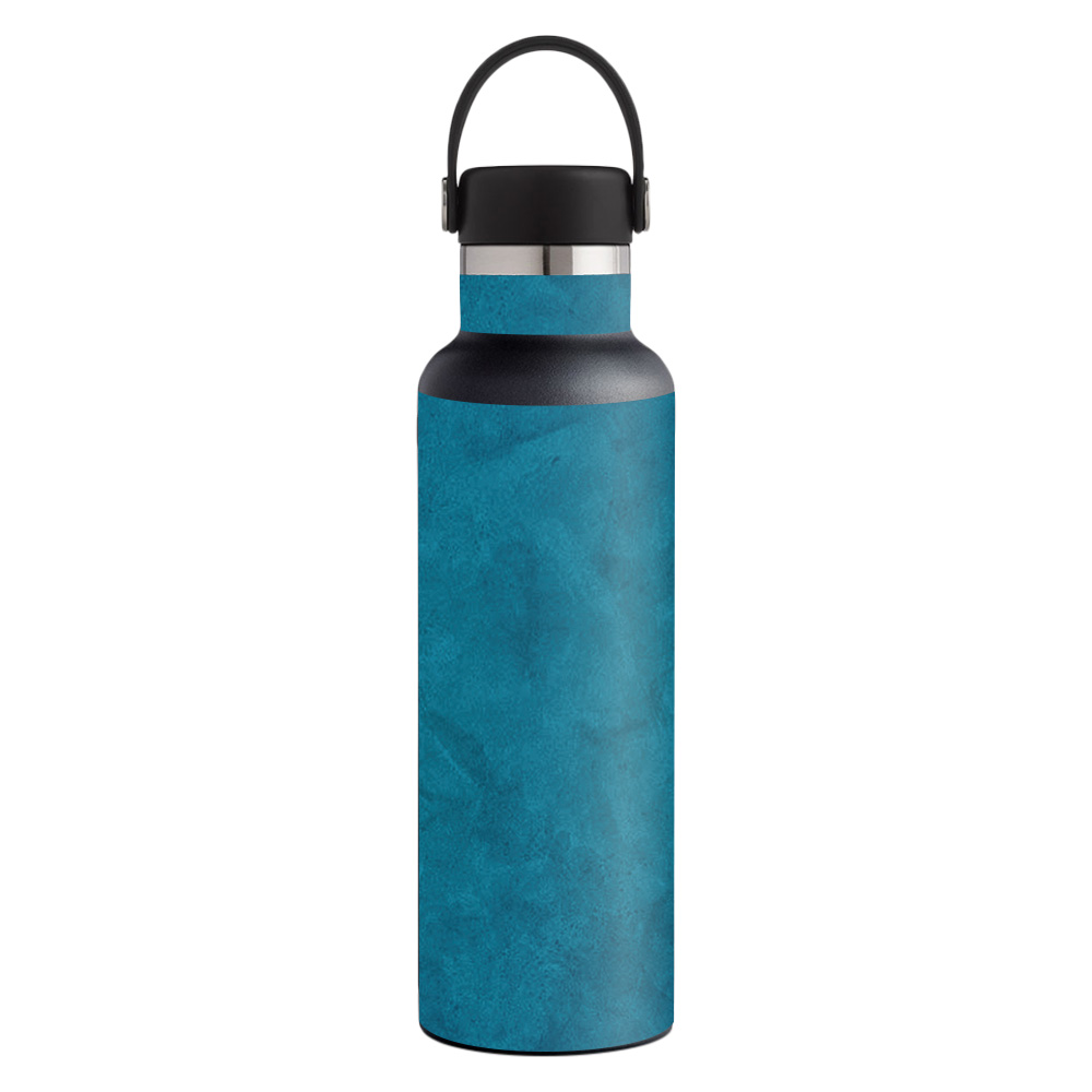 Picture of MightySkins HFST21-Blue Strokes Skin for Hydro Flask 21 oz Standard Mouth - Blue Strokes