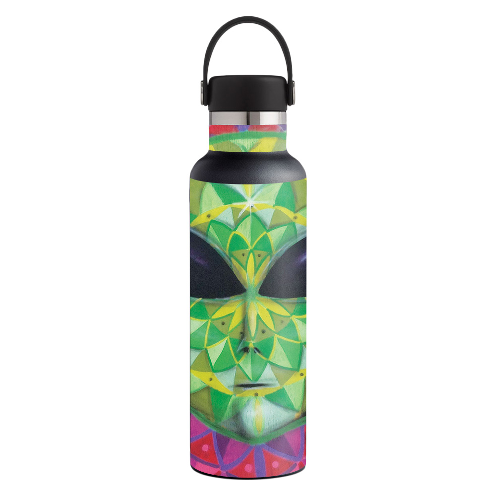 Picture of MightySkins HFST21-Geometric Alien Skin for Hydro Flask 21 oz Standard Mouth - Geometric Alien