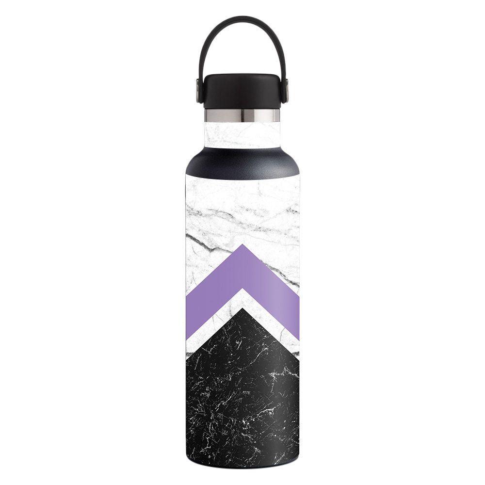Picture of MightySkins HFST21-Geometric Marble Skin for Hydro Flask 21 oz Standard Mouth - Geometric Marble