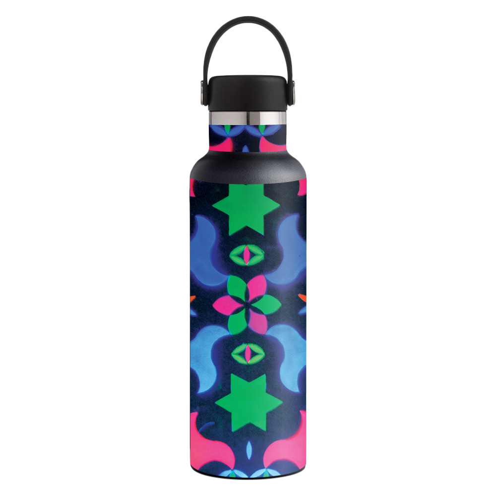 Picture of MightySkins HFST21-Geometric Rave Skin for Hydro Flask 21 oz Standard Mouth - Geometric Rave