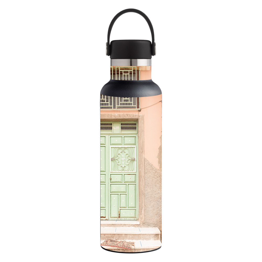 Picture of MightySkins HFST21-Green Door Skin for Hydro Flask 21 oz Standard Mouth - Green Door
