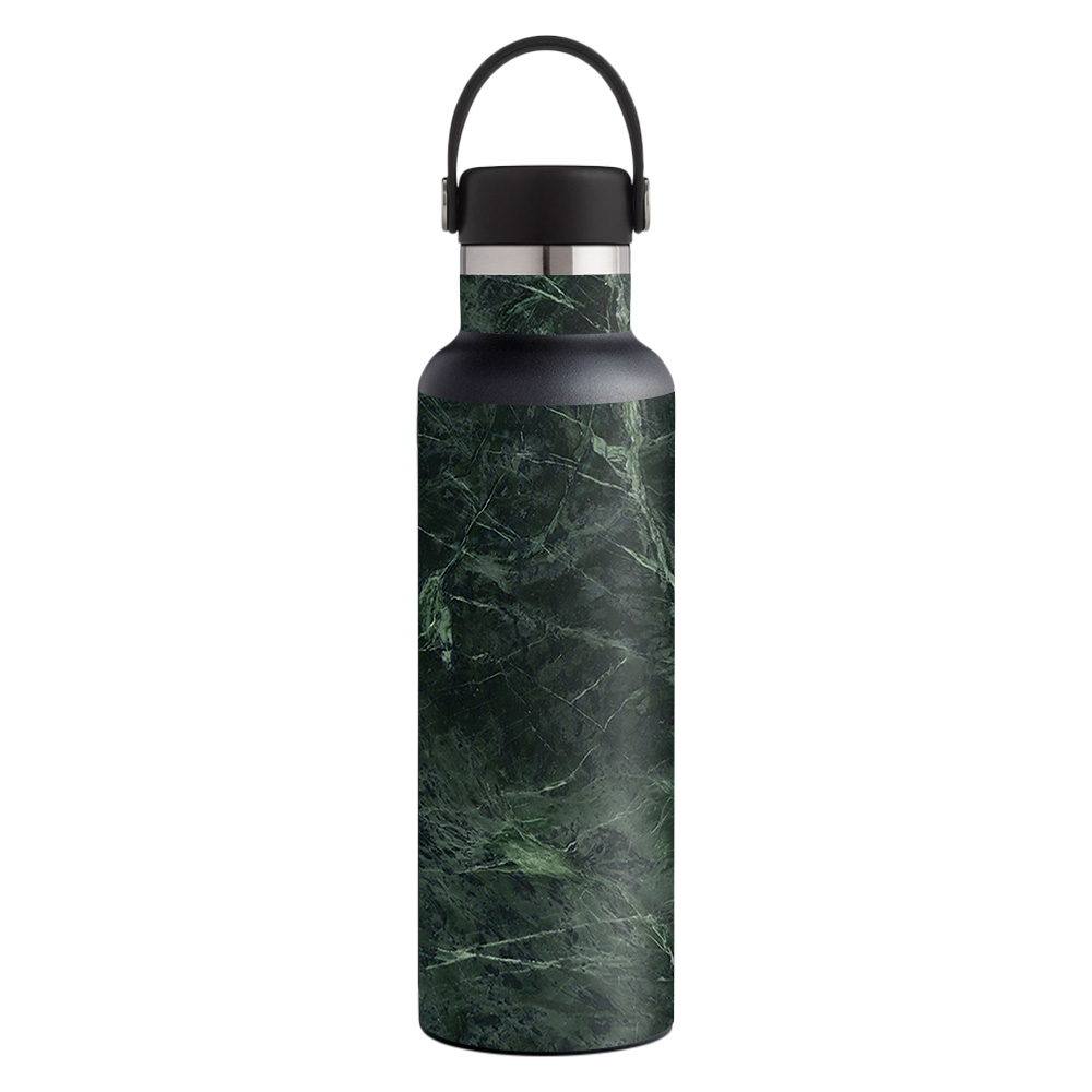 Picture of MightySkins HFST21-Green Marble Skin for Hydro Flask 21 oz Standard Mouth - Green Marble