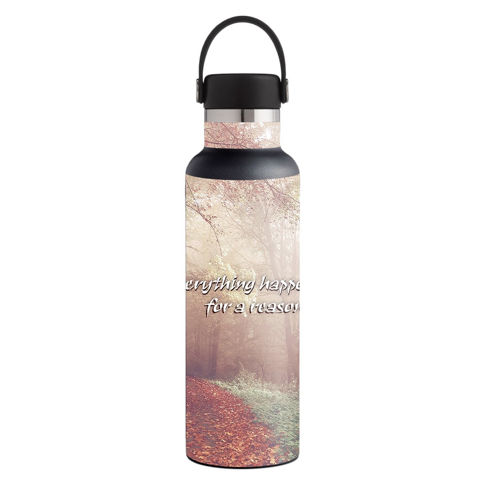 Picture of MightySkins HFST21-Happens For A Reason Skin for Hydro Flask 21 oz Standard Mouth - Happens for A Reason