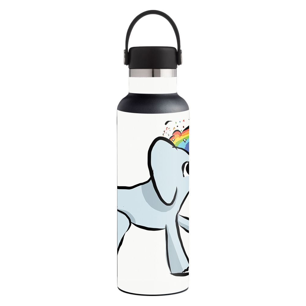 Picture of MightySkins HFST21-Happy Elephant Skin for Hydro Flask 21 oz Standard Mouth - Happy Elephant