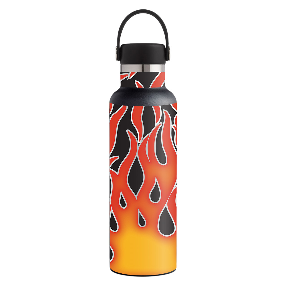 Picture of MightySkins HFST21-Hot Flames Skin for Hydro Flask 21 oz Standard Mouth - Hot Flames