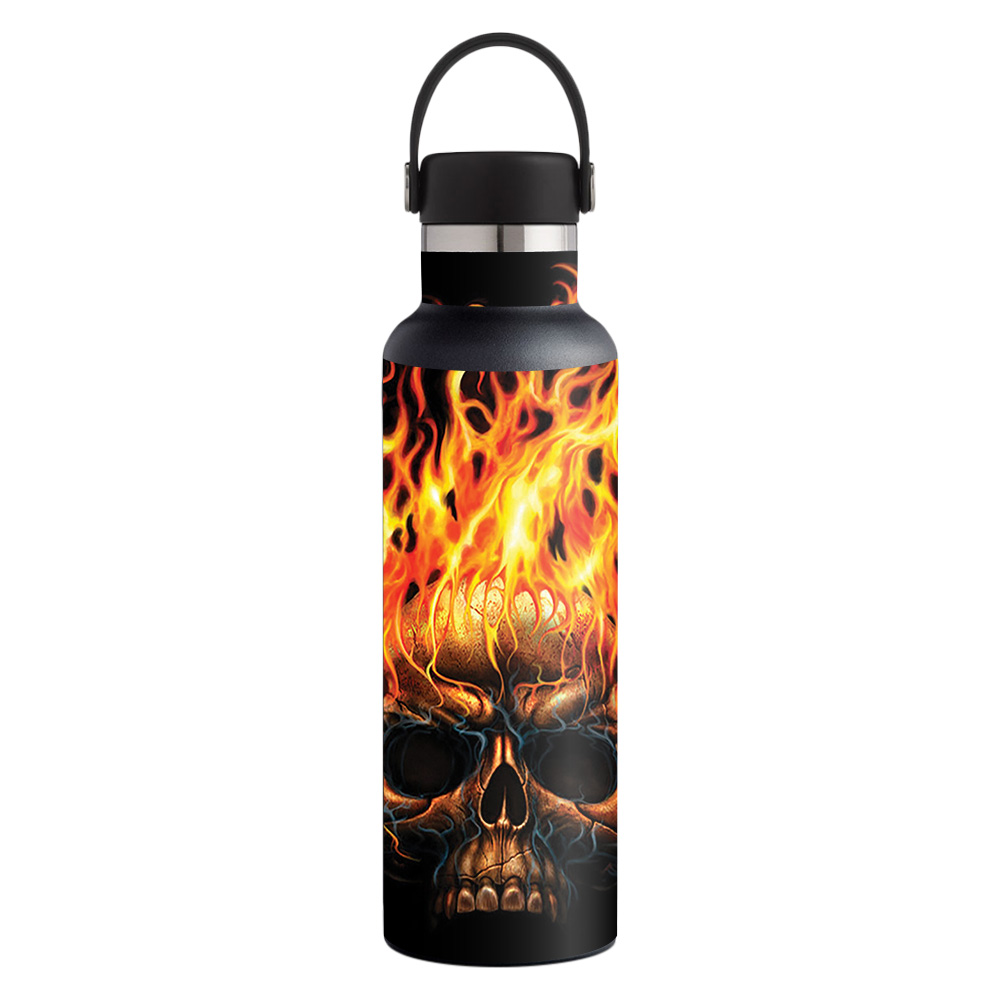 Picture of MightySkins HFST21-Hot Head Skin for Hydro Flask 21 oz Standard Mouth - Hot Head