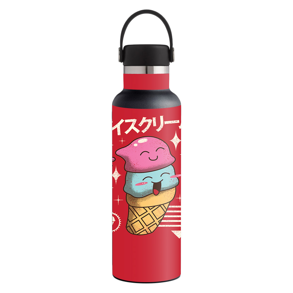 Picture of MightySkins HFST21-Ice Cream Kawaii Skin for Hydro Flask 21 oz Standard Mouth - Ice Cream Kawaii