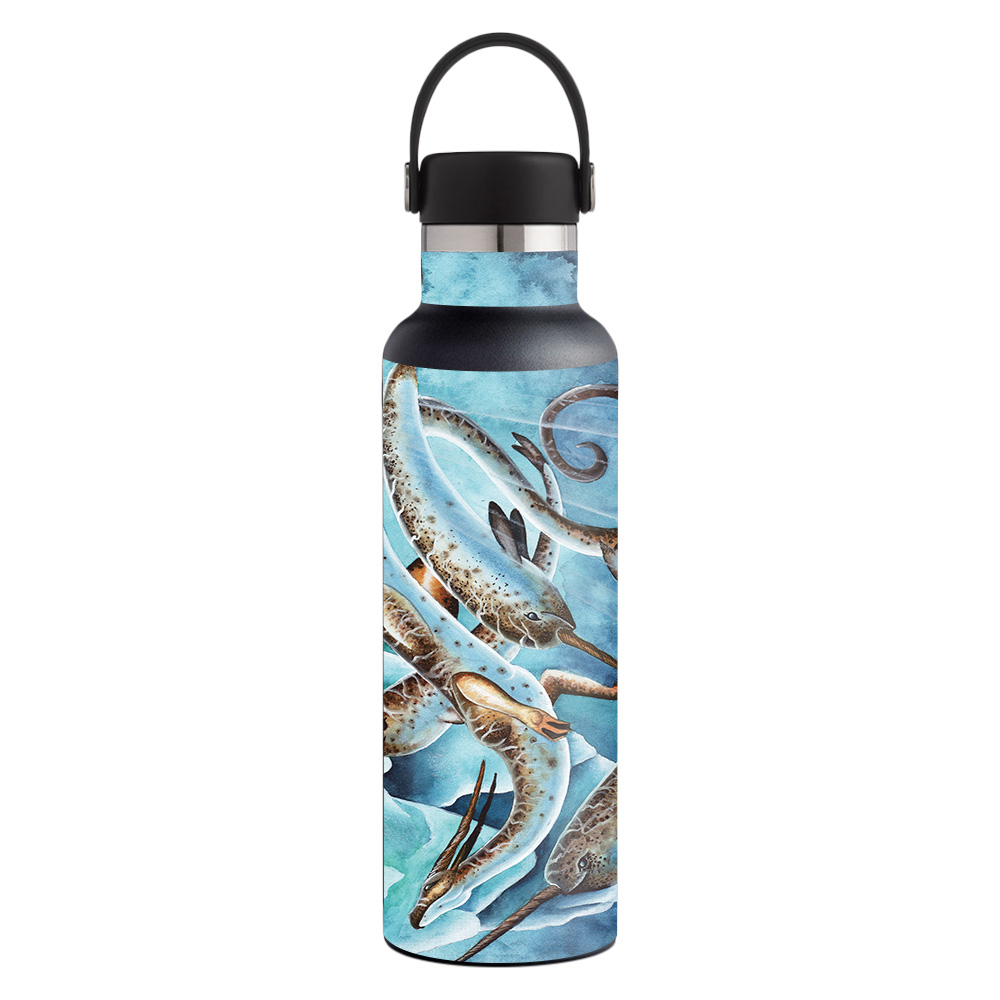 Picture of MightySkins HFST21-Icy Depths Skin for Hydro Flask 21 oz Standard Mouth - Icy Depths