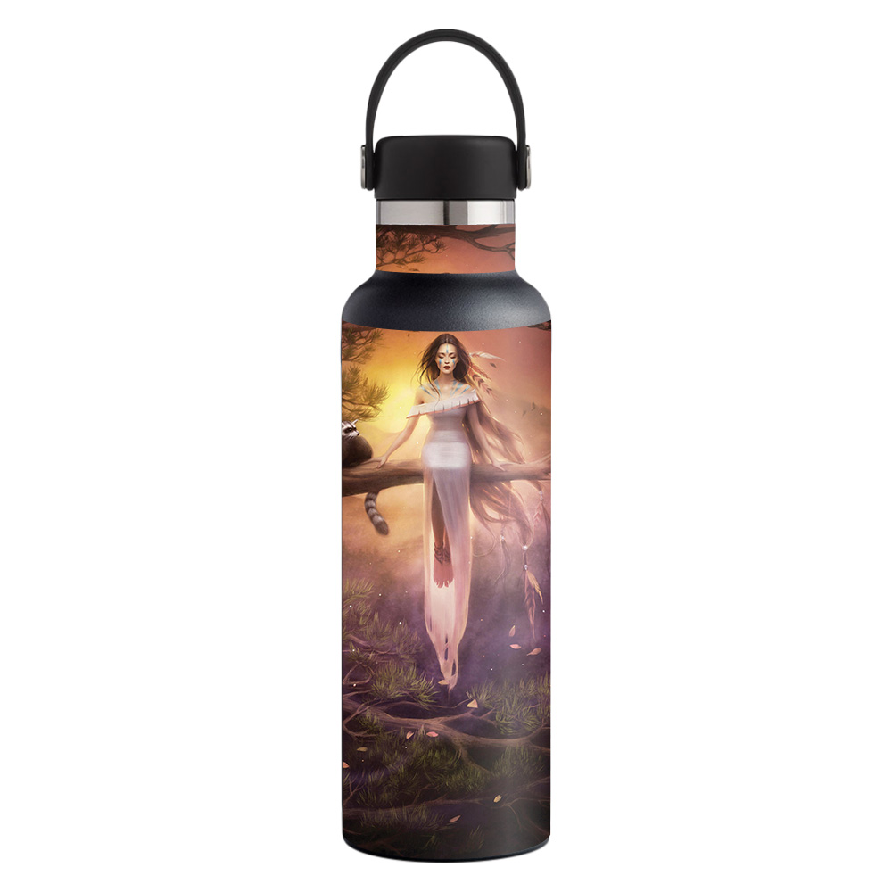 Picture of MightySkins HFST21-Indian Princess Skin for Hydro Flask 21 oz Standard Mouth - Indian Princess