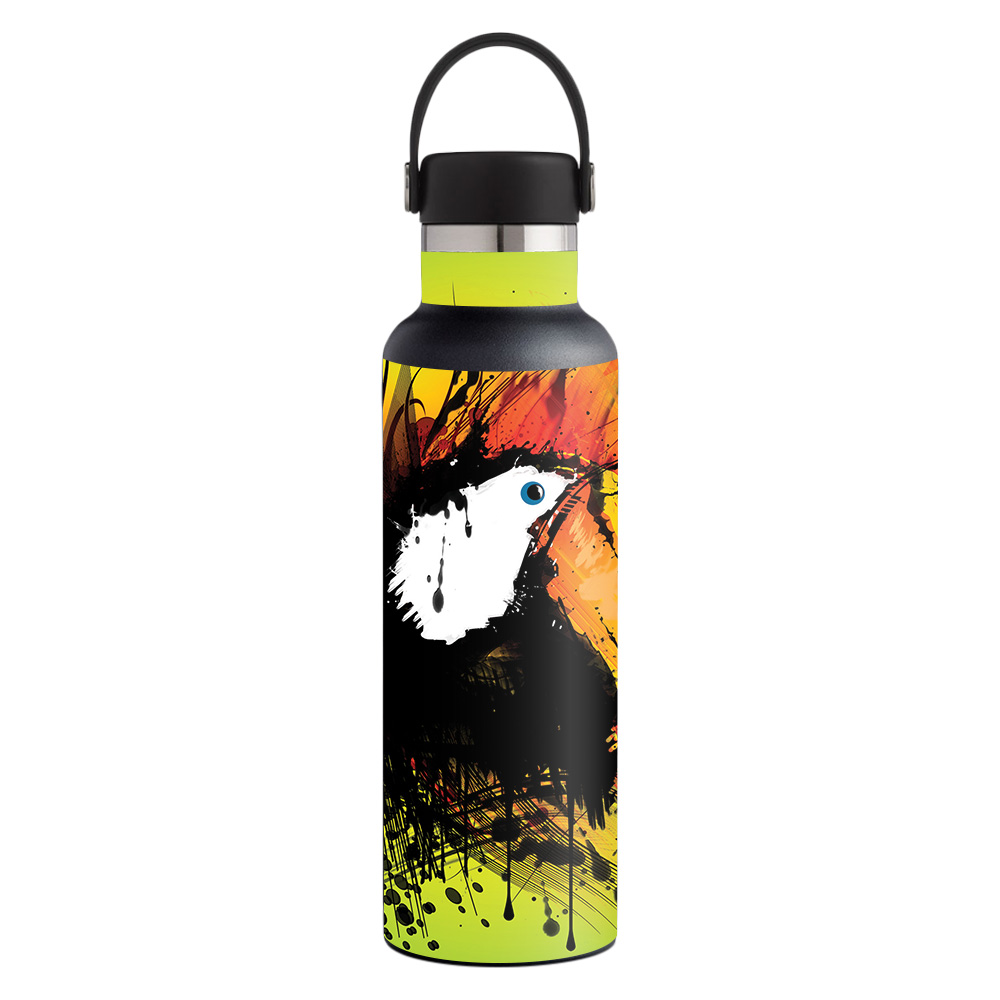 Picture of MightySkins HFST21-Ink Tucan Skin for Hydro Flask 21 oz Standard Mouth - Ink Tucan