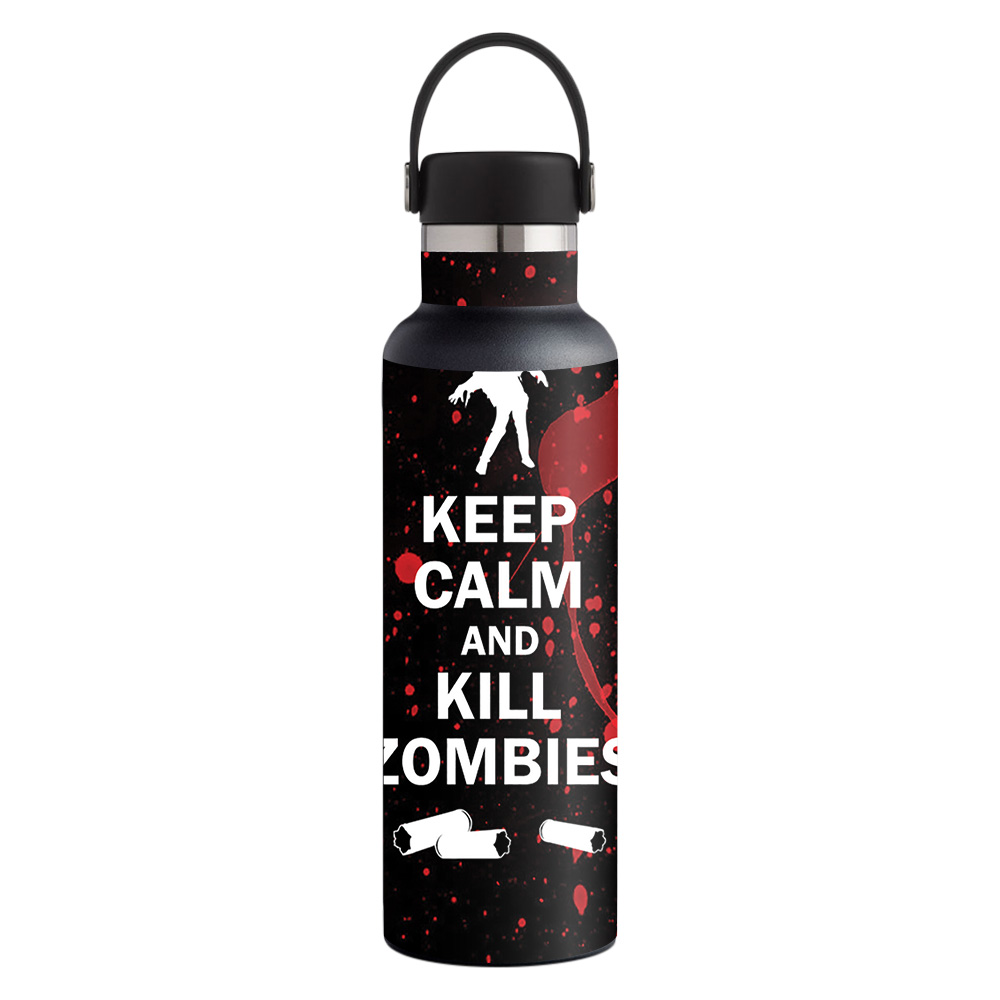 Picture of MightySkins HFST21-Kill Zombies Skin for Hydro Flask 21 oz Standard Mouth - Kill Zombies