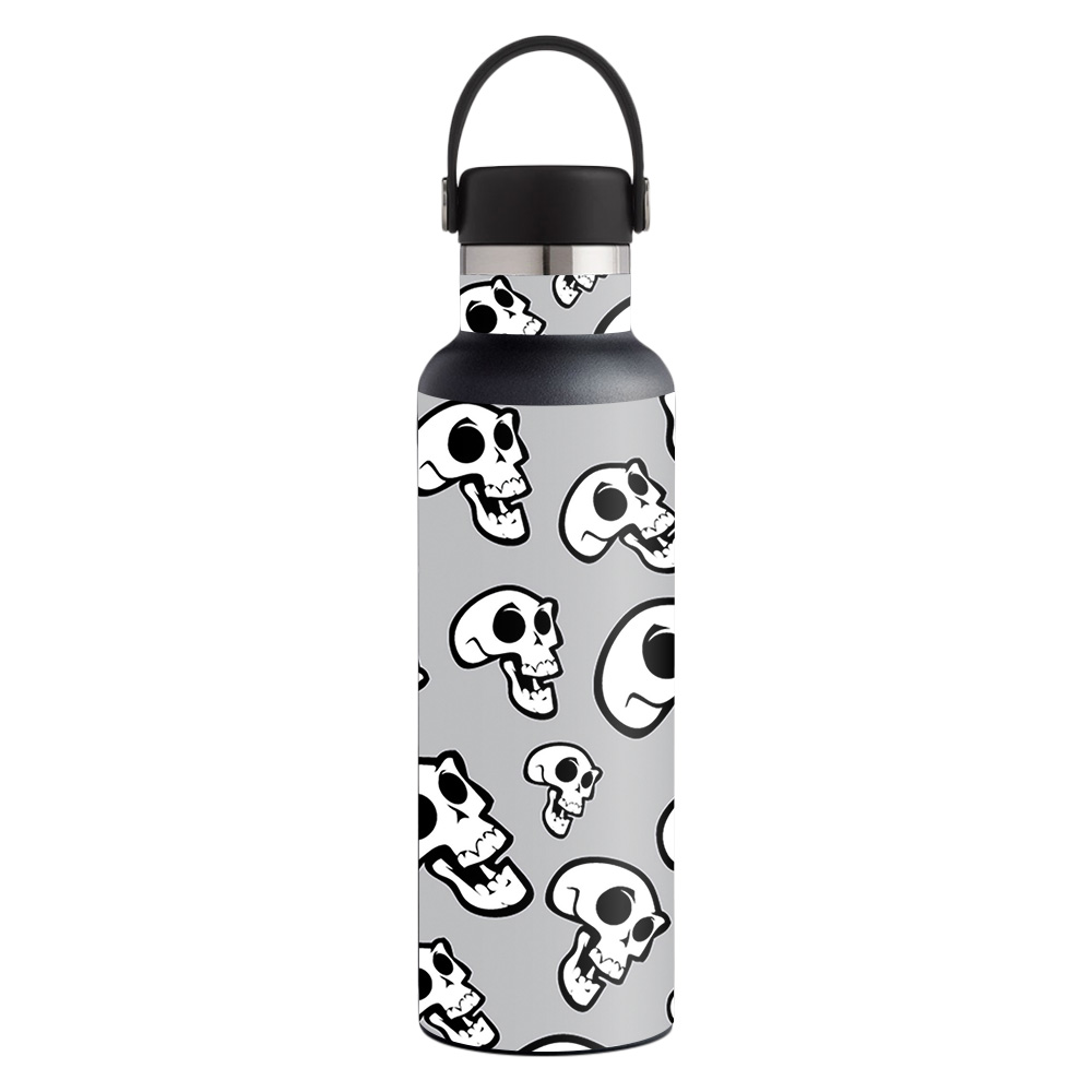 Picture of MightySkins HFST21-Laughing Skulls Skin for Hydro Flask 21 oz Standard Mouth - Laughing Skulls