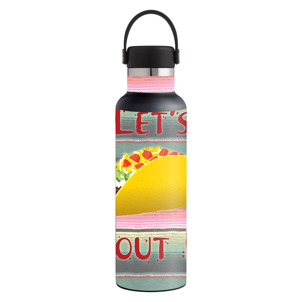 Picture of MightySkins HFST21-Lets Taco Bout It Skin for Hydro Flask 21 oz Standard Mouth - Lets Taco Bout It