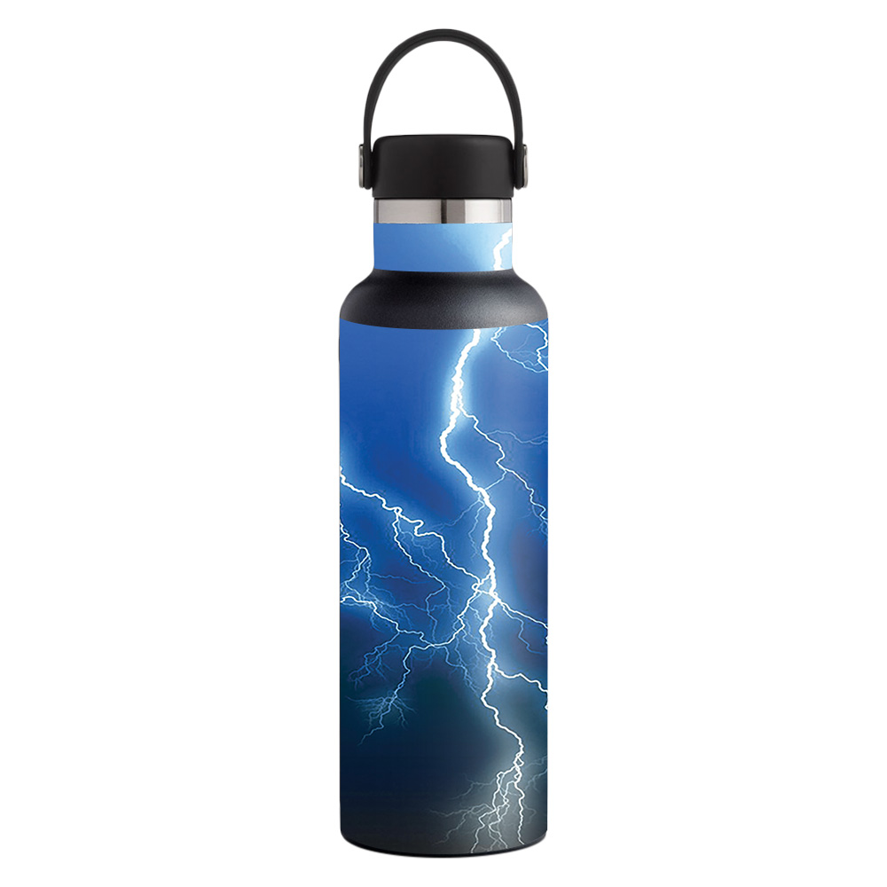 Picture of MightySkins HFST21-Lightning Storm Skin for Hydro Flask 21 oz Standard Mouth - Lightning Storm