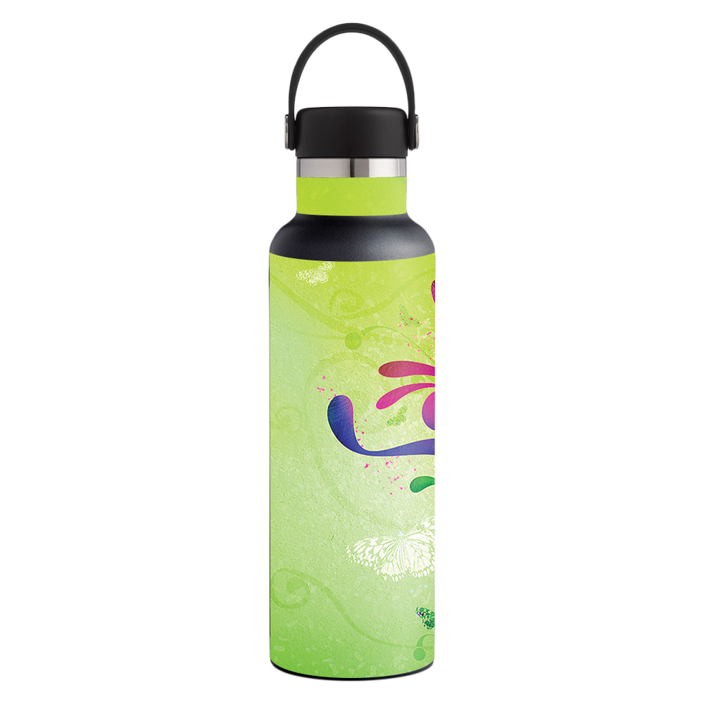 Picture of MightySkins HFST21-Pastel Flourishes Skin for Hydro Flask 21 oz Standard Mouth - Pastel Flourishes