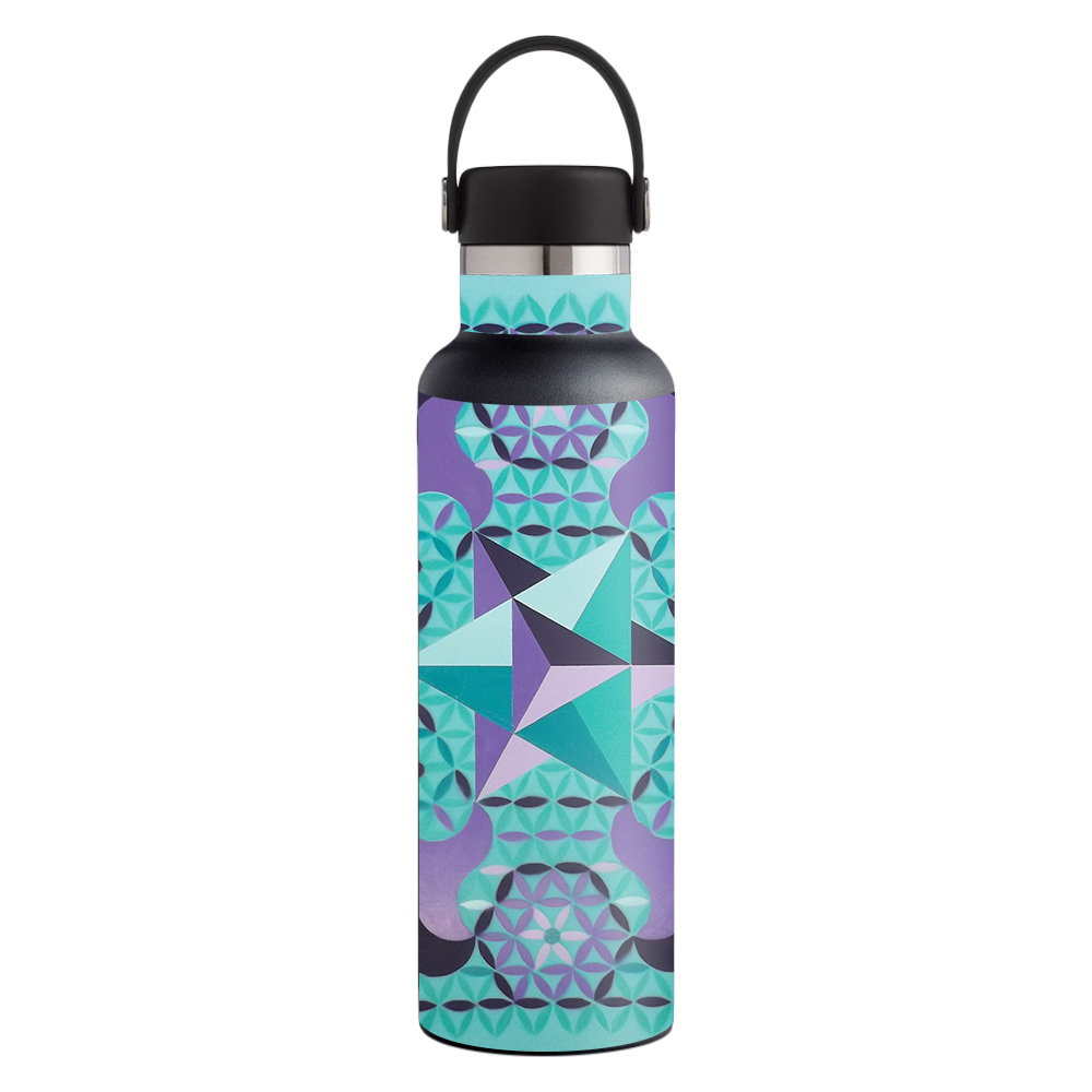 Picture of MightySkins HFST21-Pastel Hexagon Skin for Hydro Flask 21 oz Standard Mouth - Pastel Hexagon