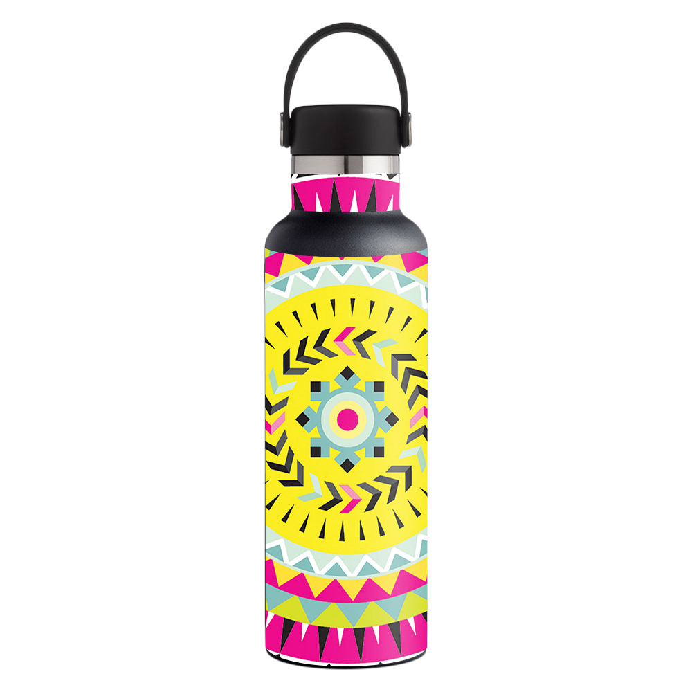 Picture of MightySkins HFST21-Pink Aztec Skin for Hydro Flask 21 oz Standard Mouth - Pink Aztec