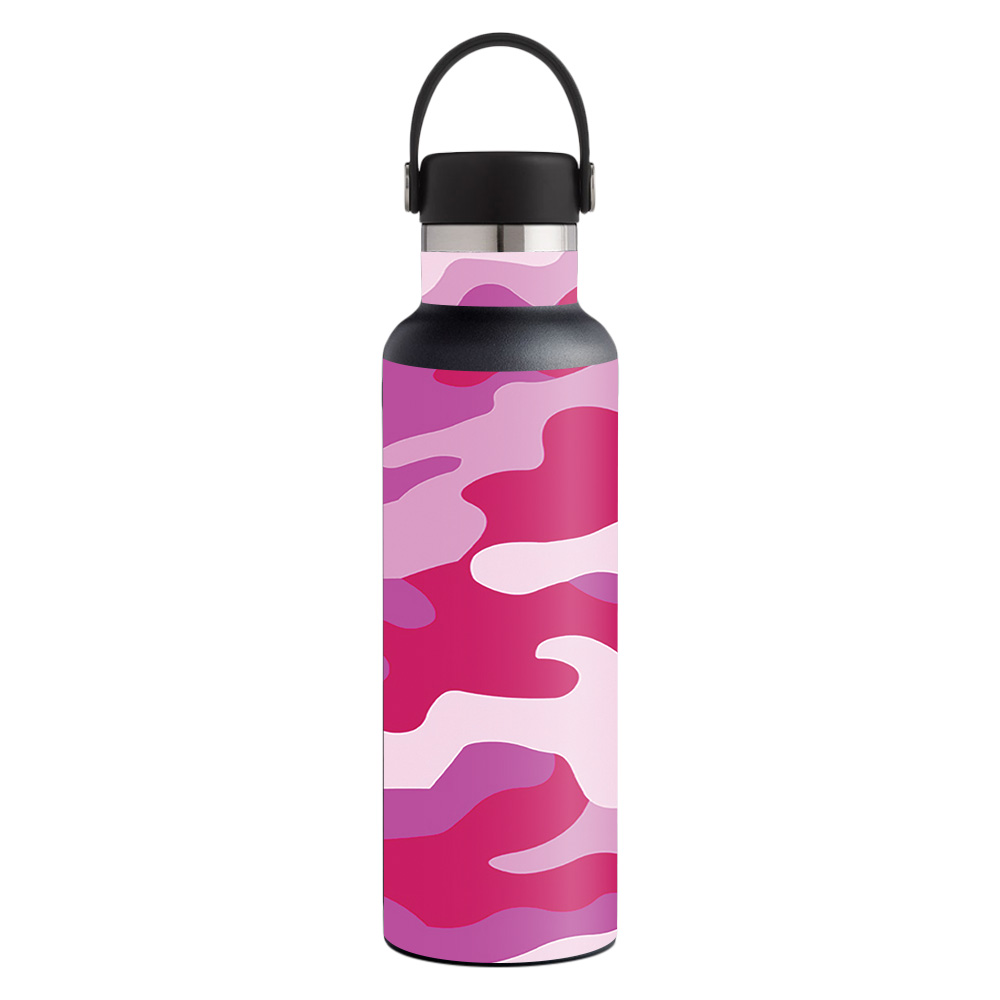 Picture of MightySkins HFST21-Pink Camo Skin for Hydro Flask 21 oz Standard Mouth - Pink Camo