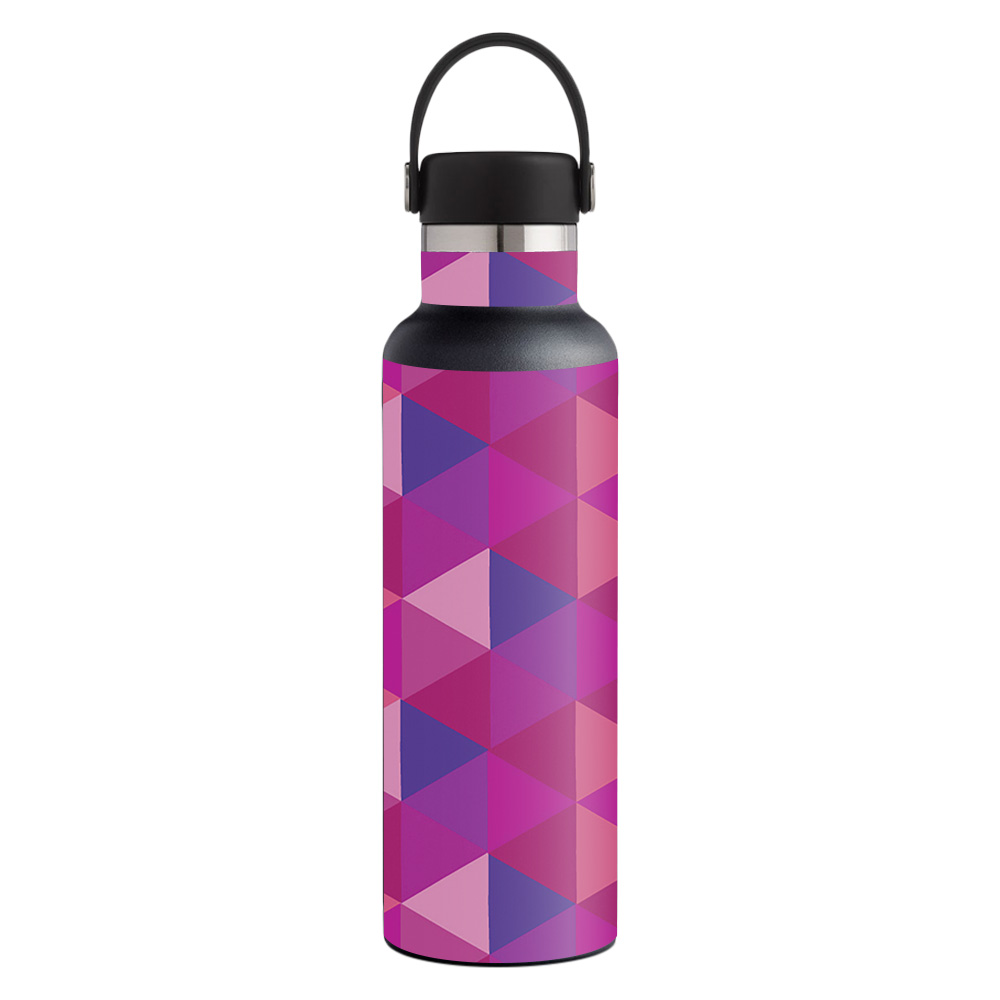 Picture of MightySkins HFST21-Pink Kaleidoscope Skin for Hydro Flask 21 oz Standard Mouth - Pink Kaleidoscope
