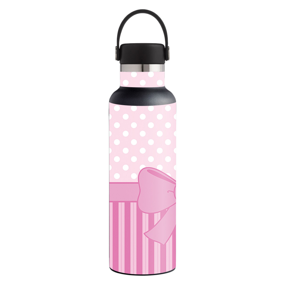 Picture of MightySkins HFST21-Pink Present Skin for Hydro Flask 21 oz Standard Mouth - Pink Present