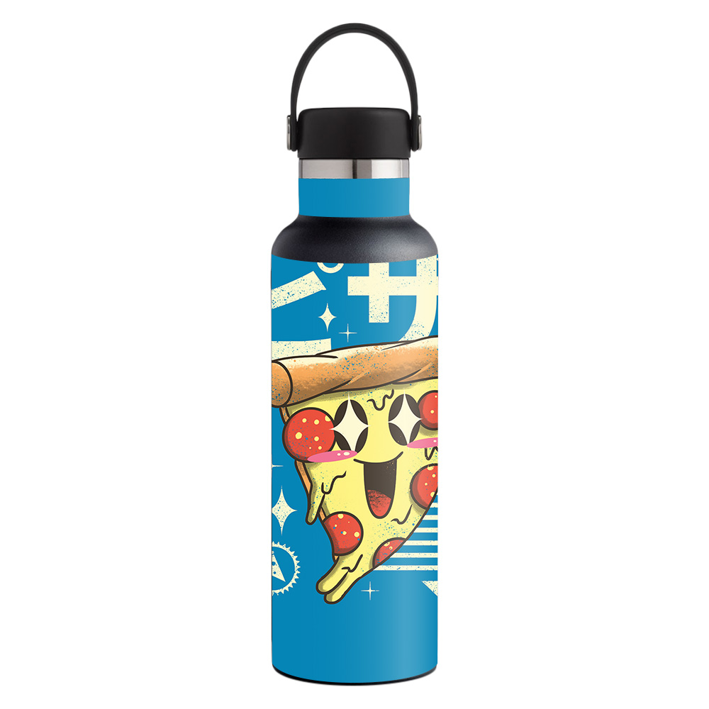 Picture of MightySkins HFST21-Pizza Kawaii Skin for Hydro Flask 21 oz Standard Mouth - Pizza Kawaii