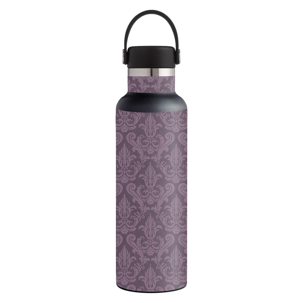 Picture of MightySkins HFST21-Plum Damask Skin for Hydro Flask 21 oz Standard Mouth - Plum Damask