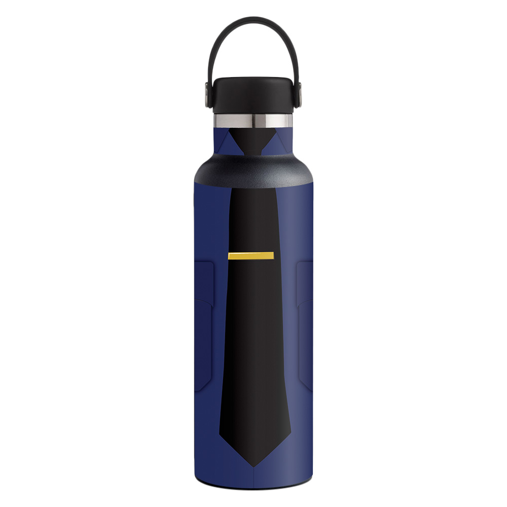 Picture of MightySkins HFST21-Policeman Skin for Hydro Flask 21 oz Standard Mouth - Policeman