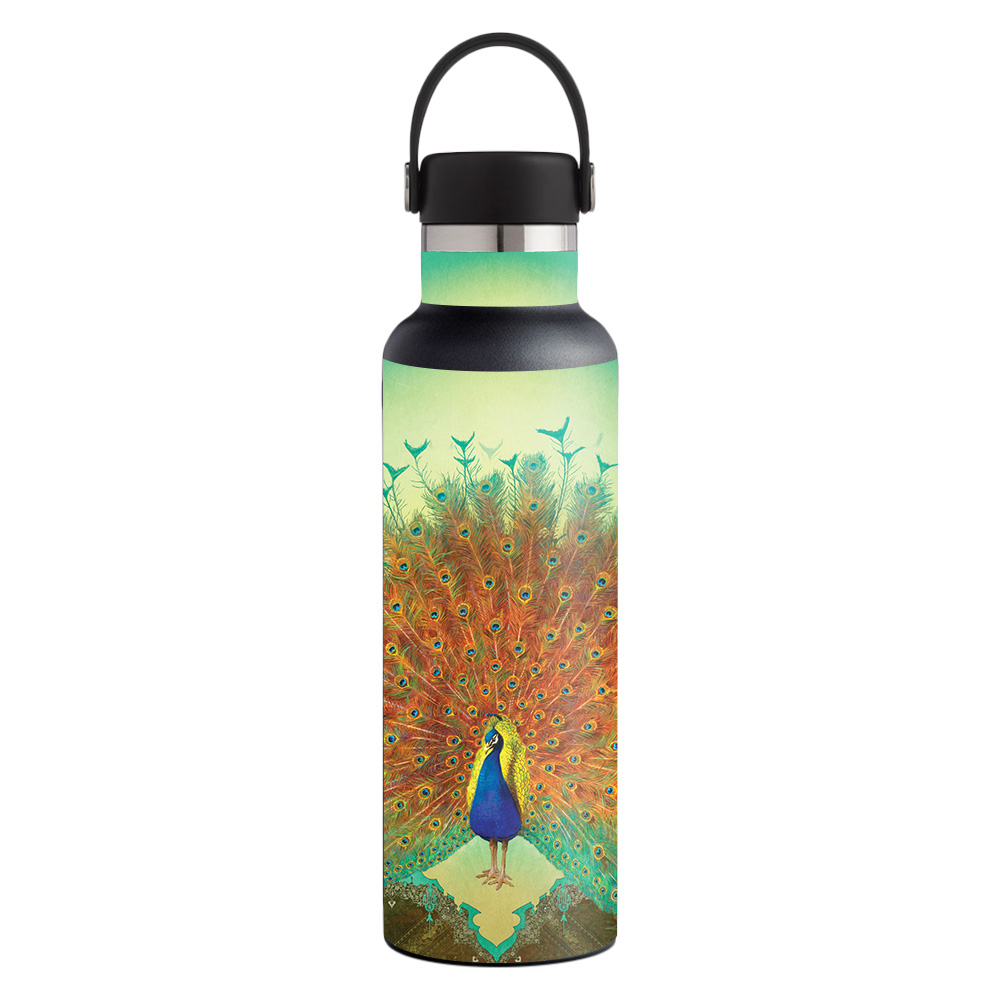 Picture of MightySkins HFST21-Pretty Peacock Skin for Hydro Flask 21 oz Standard Mouth - Pretty Peacock