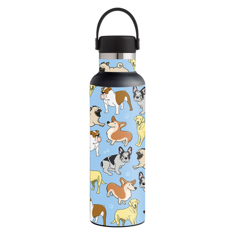 Picture of MightySkins HFST21-Puppy Party Skin for Hydro Flask 21 oz Standard Mouth - Puppy Party