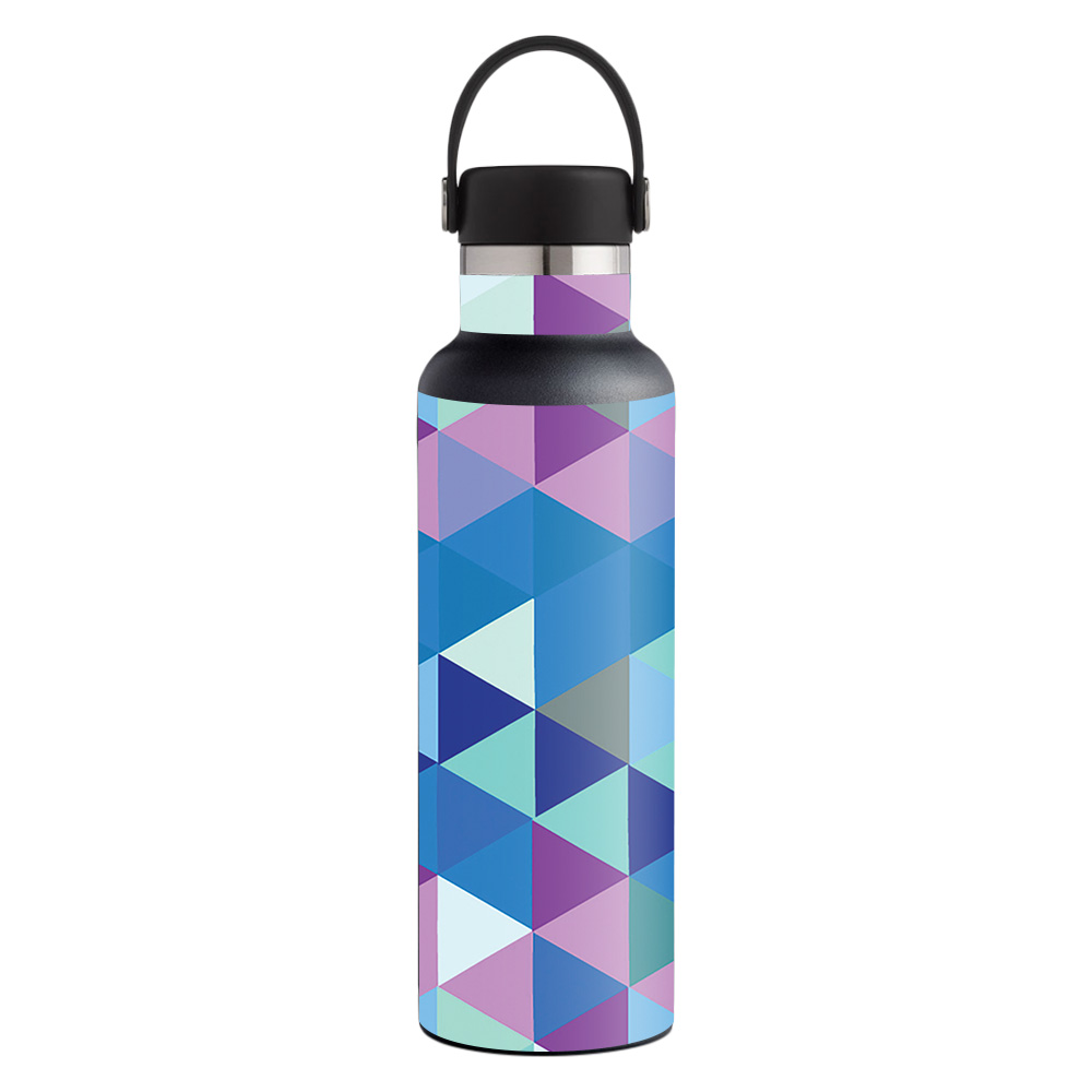 Picture of MightySkins HFST21-Purple Kaleidoscope Skin for Hydro Flask 21 oz Standard Mouth - Purple Kaleidoscope