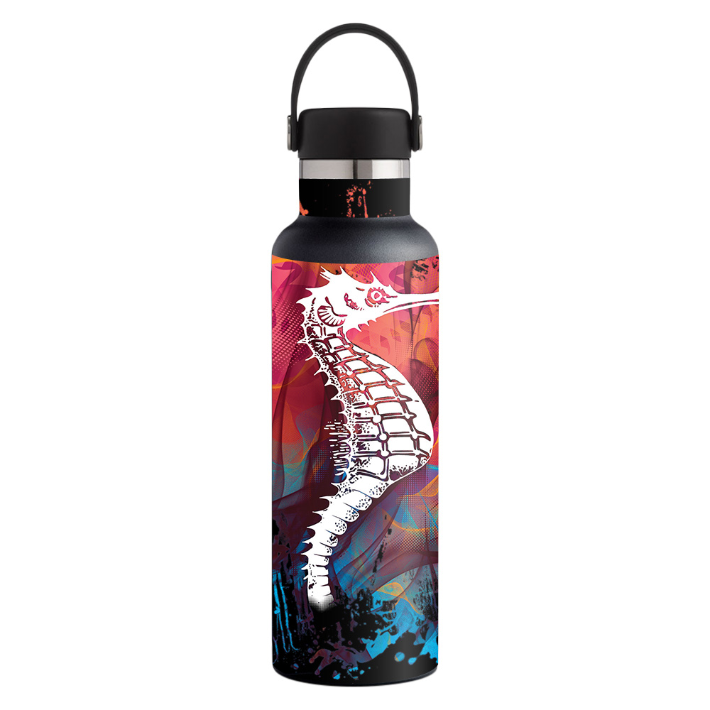 Picture of MightySkins HFST21-Sea Colors Skin for Hydro Flask 21 oz Standard Mouth - Sea Colors