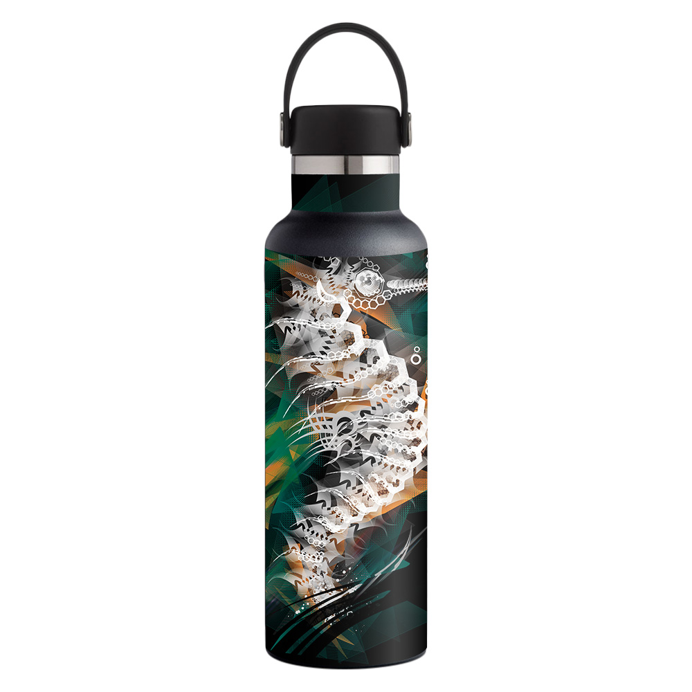 Picture of MightySkins HFST21-Sea Shapes Skin for Hydro Flask 21 oz Standard Mouth - Sea Shapes