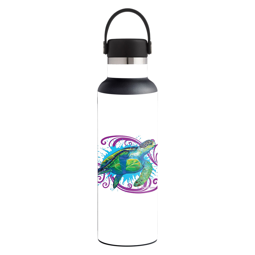 Picture of MightySkins HFST21-Sea Turtle Splash Skin for Hydro Flask 21 oz Standard Mouth - Sea Turtle Splash