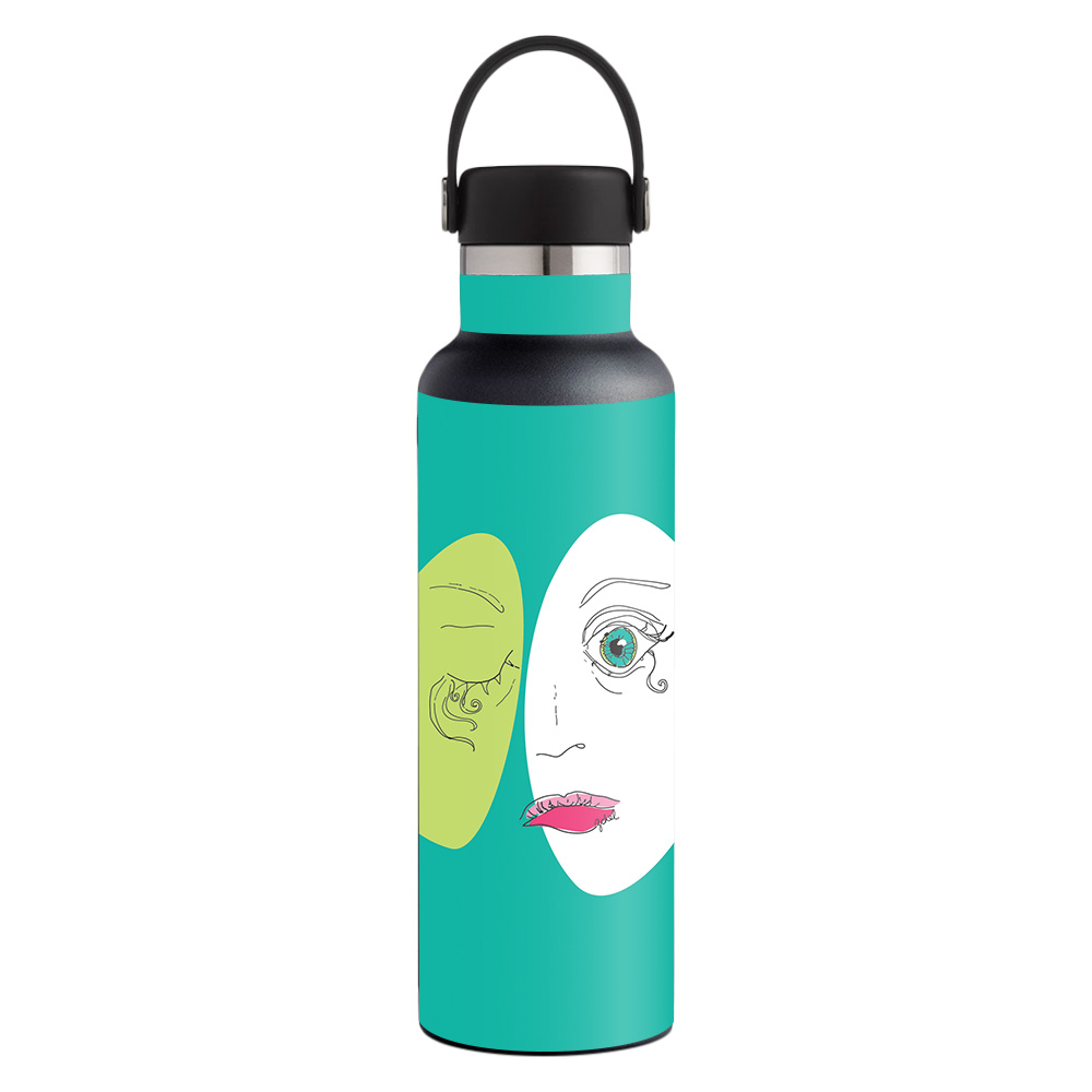 Picture of MightySkins HFST21-Sick Face Skin for Hydro Flask 21 oz Standard Mouth - Sick Face