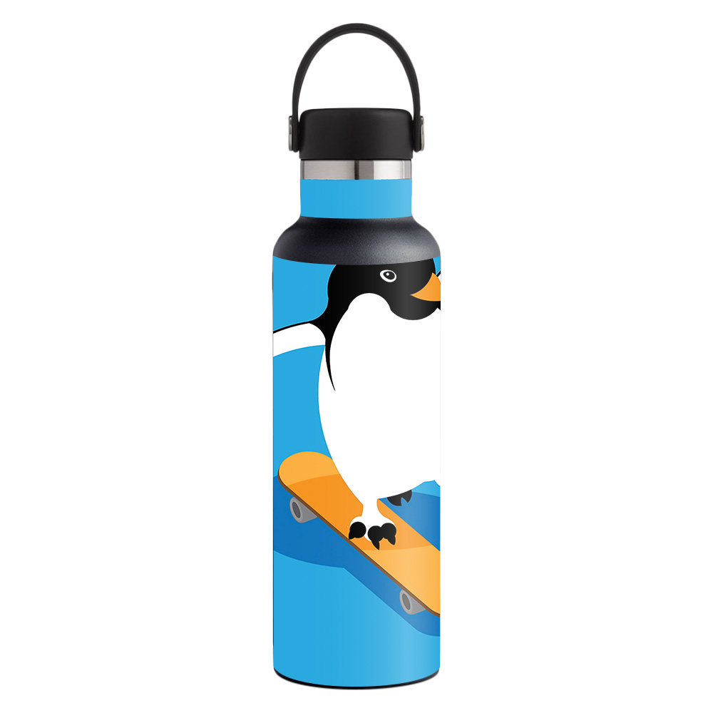 Picture of MightySkins HFST21-Skater Penguin Skin for Hydro Flask 21 oz Standard Mouth - Skater Penguin