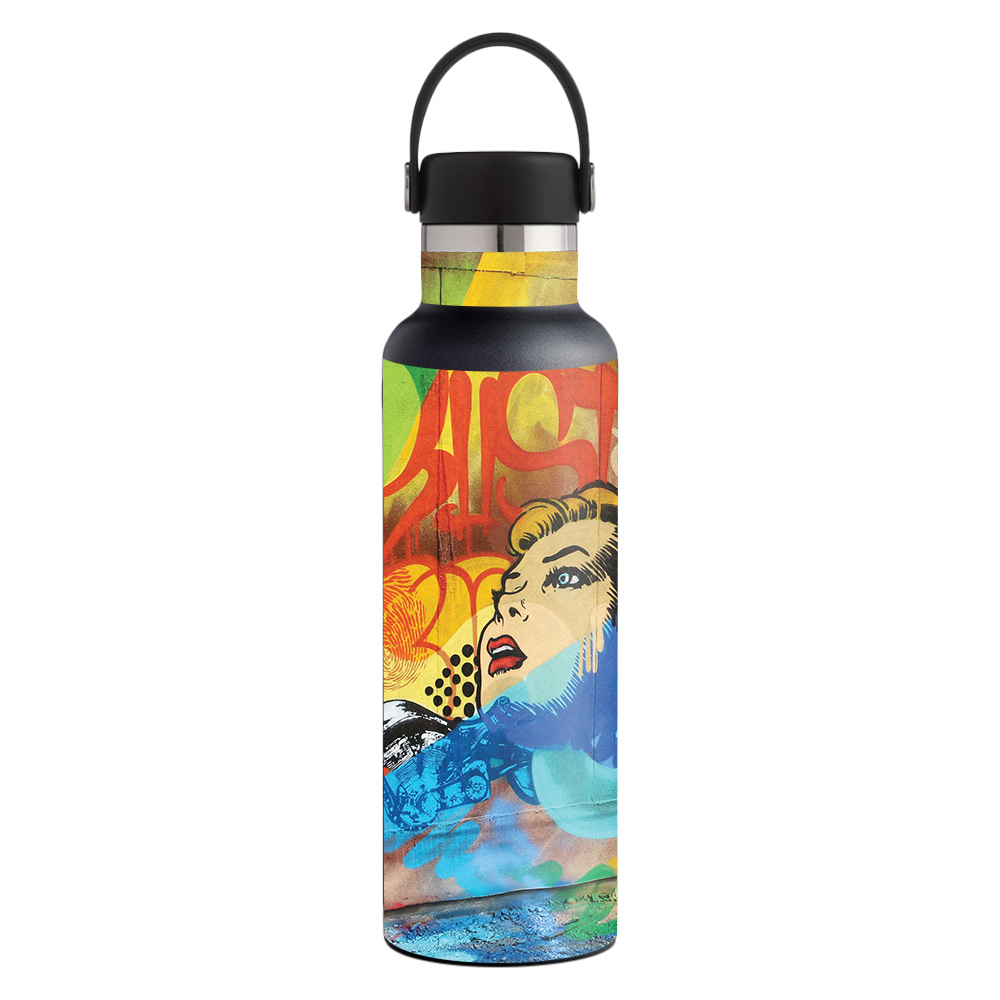 Picture of MightySkins HFST21-Skeleton Takeover Skin for Hydro Flask 21 oz Standard Mouth - Skeleton Takeover